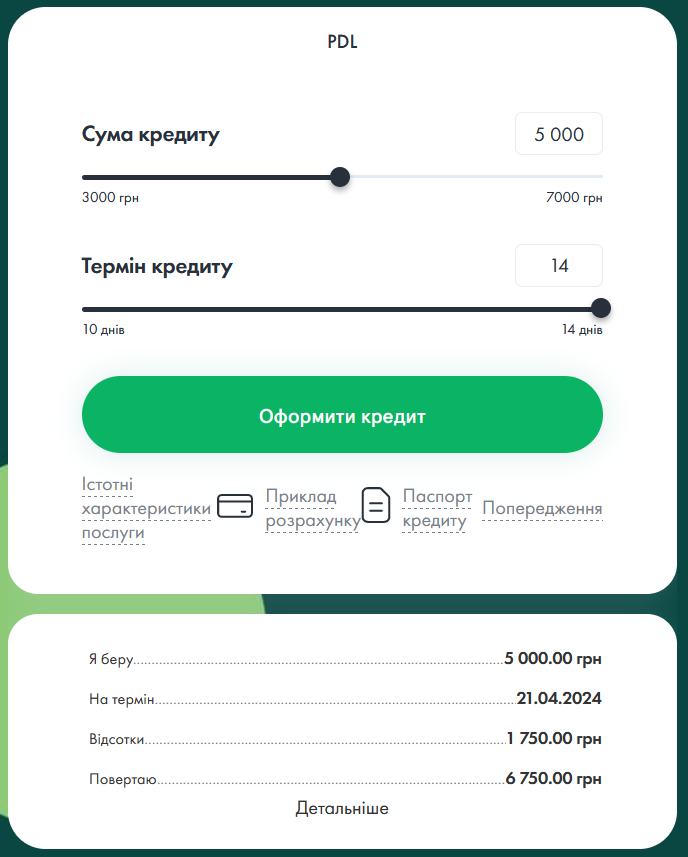 Finbert кредит